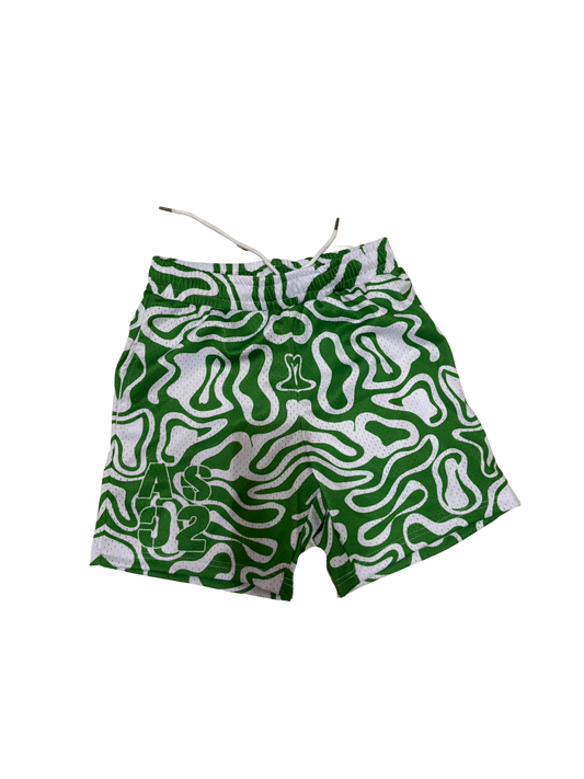 Green Illusion Shorts