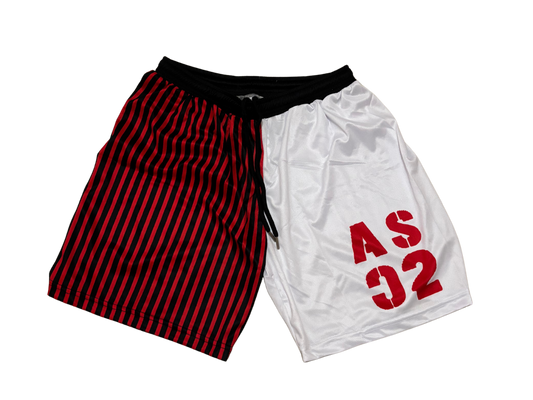 Red Split Shorts